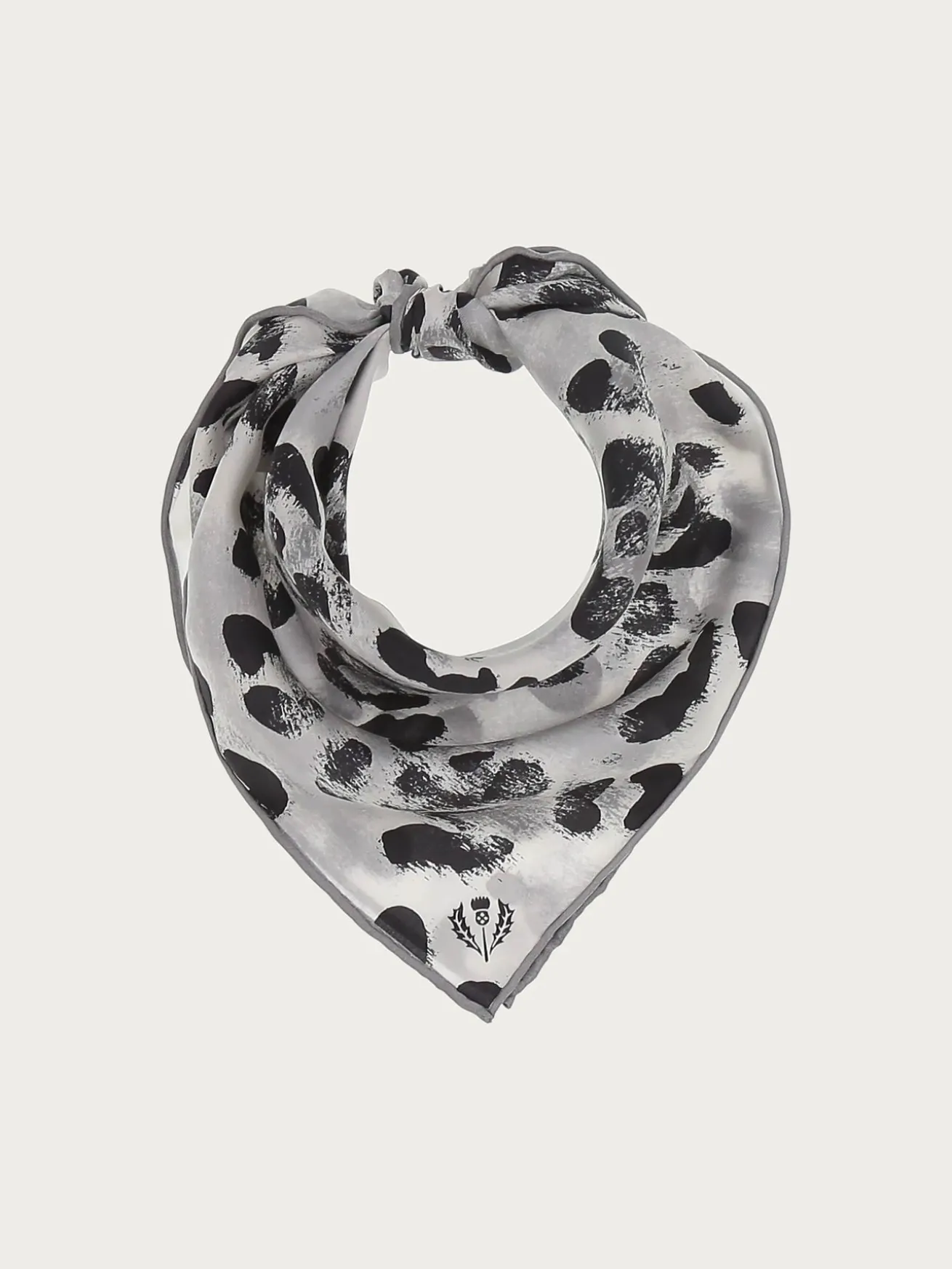 Nickituch aus reiner Seide mit Animal Print