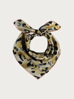Nickituch aus reiner Seide mit Animal Print