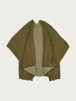Plissierter Damen Poncho