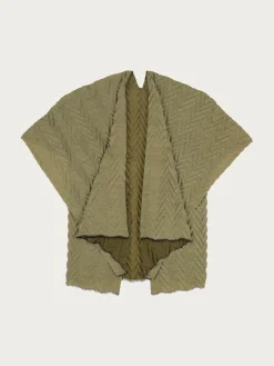 Plissierter Damen Poncho
