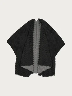Plissierter Damen Poncho