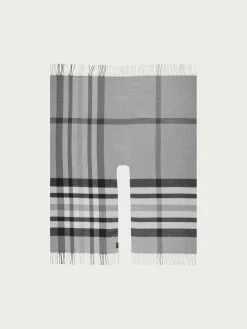 Poncho mit FRAAS Plaid Karo aus Polyacryl - Made in Germany