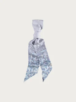 Schal mit Floral-Print aus reiner Seide - Made in Italy