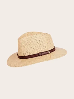 Sommerlicher bugatti Strohhut aus Raffia mit Lederband