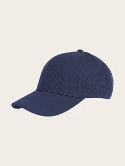 Sportliche bugatti Baseballkappe mit Seersucker-Effekt
