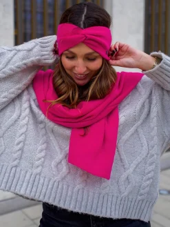Strickstirnband aus reinem Kaschmir