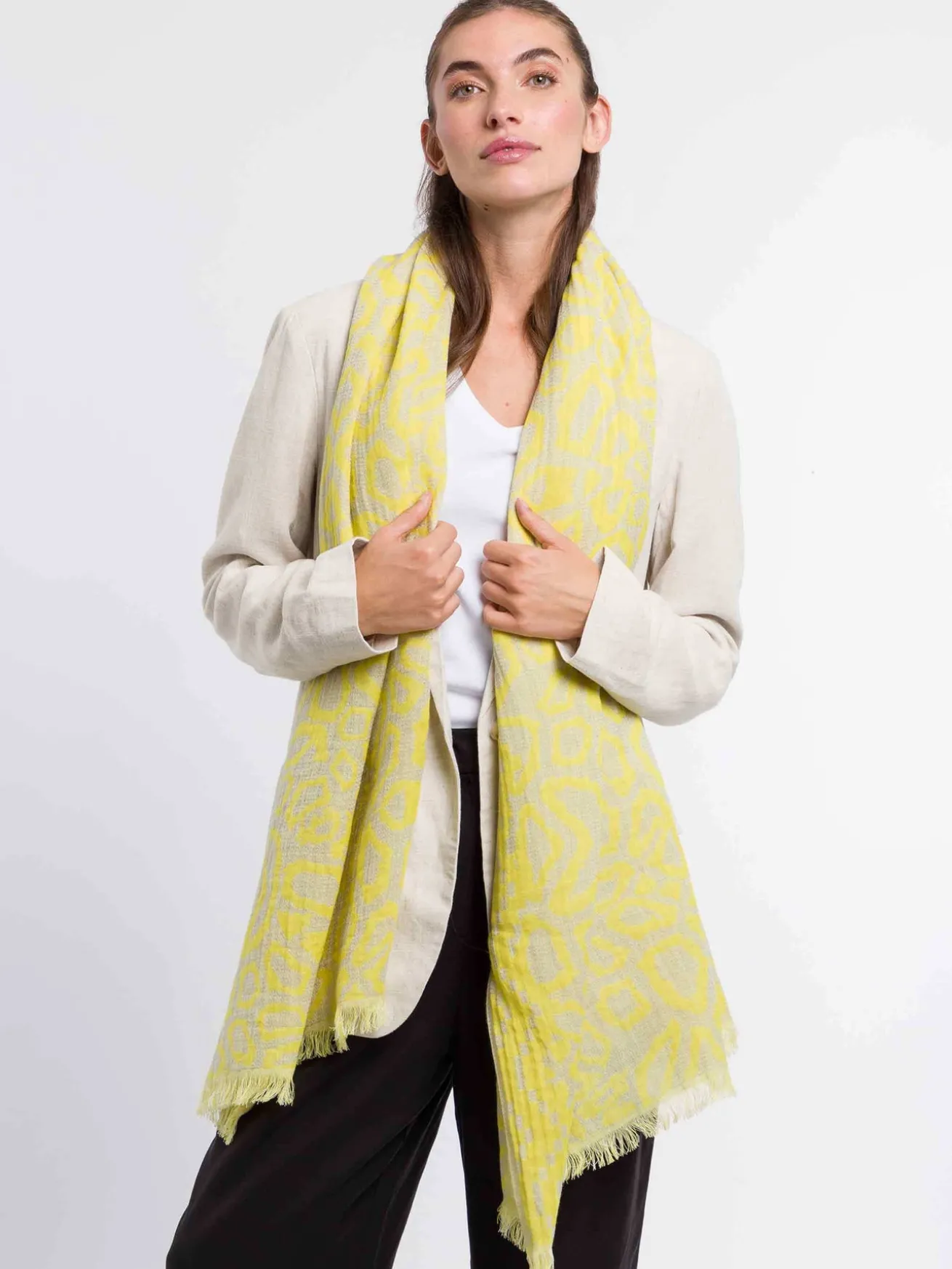 Sustainability Collection - Baumwollstola mit Boho-Design