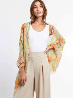 Sustainability Collection - Schal tropischem Blumen-Design