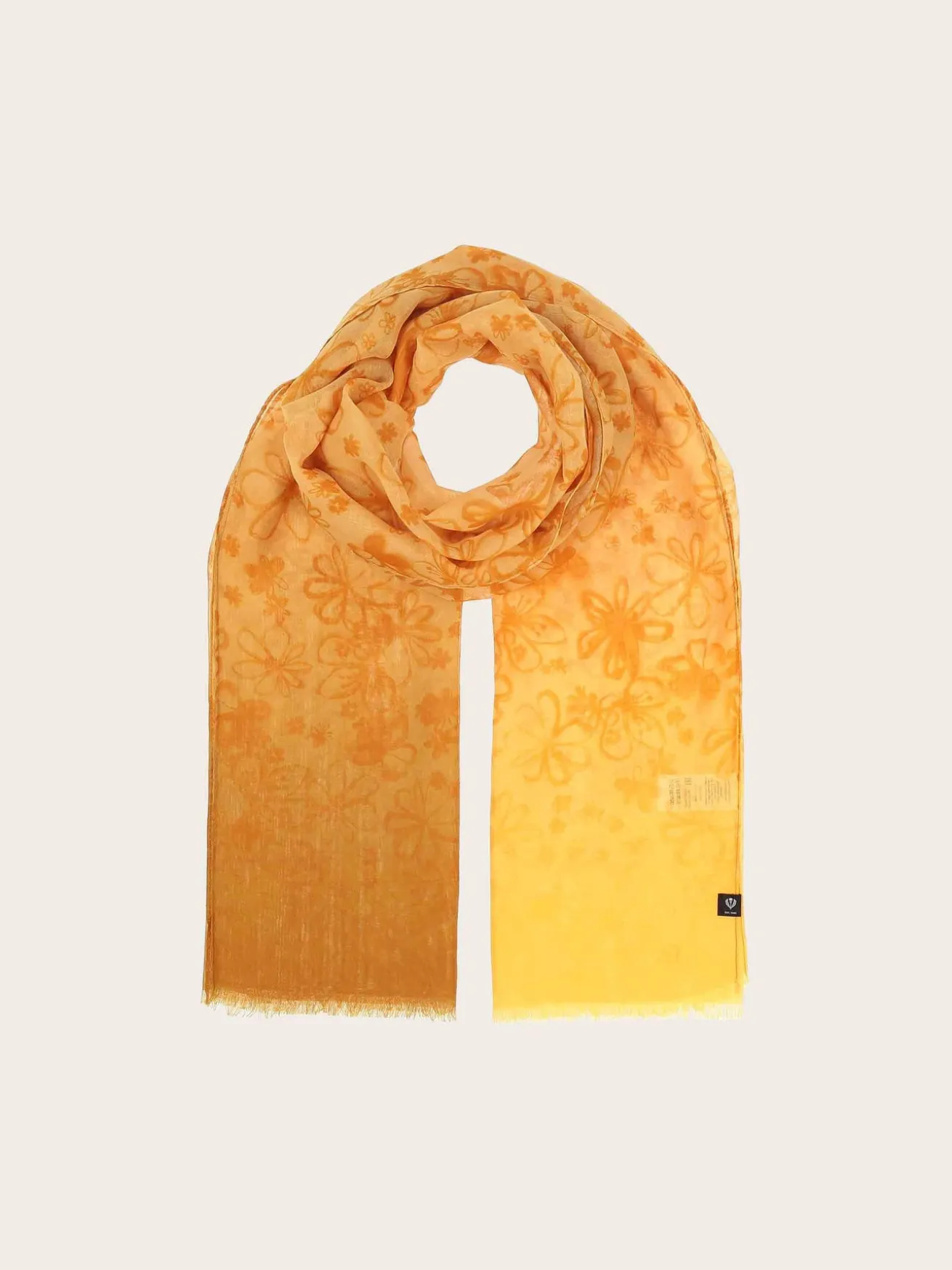 Sustainability Collection - Schal mit Blümchen-Design und Farbverlauf