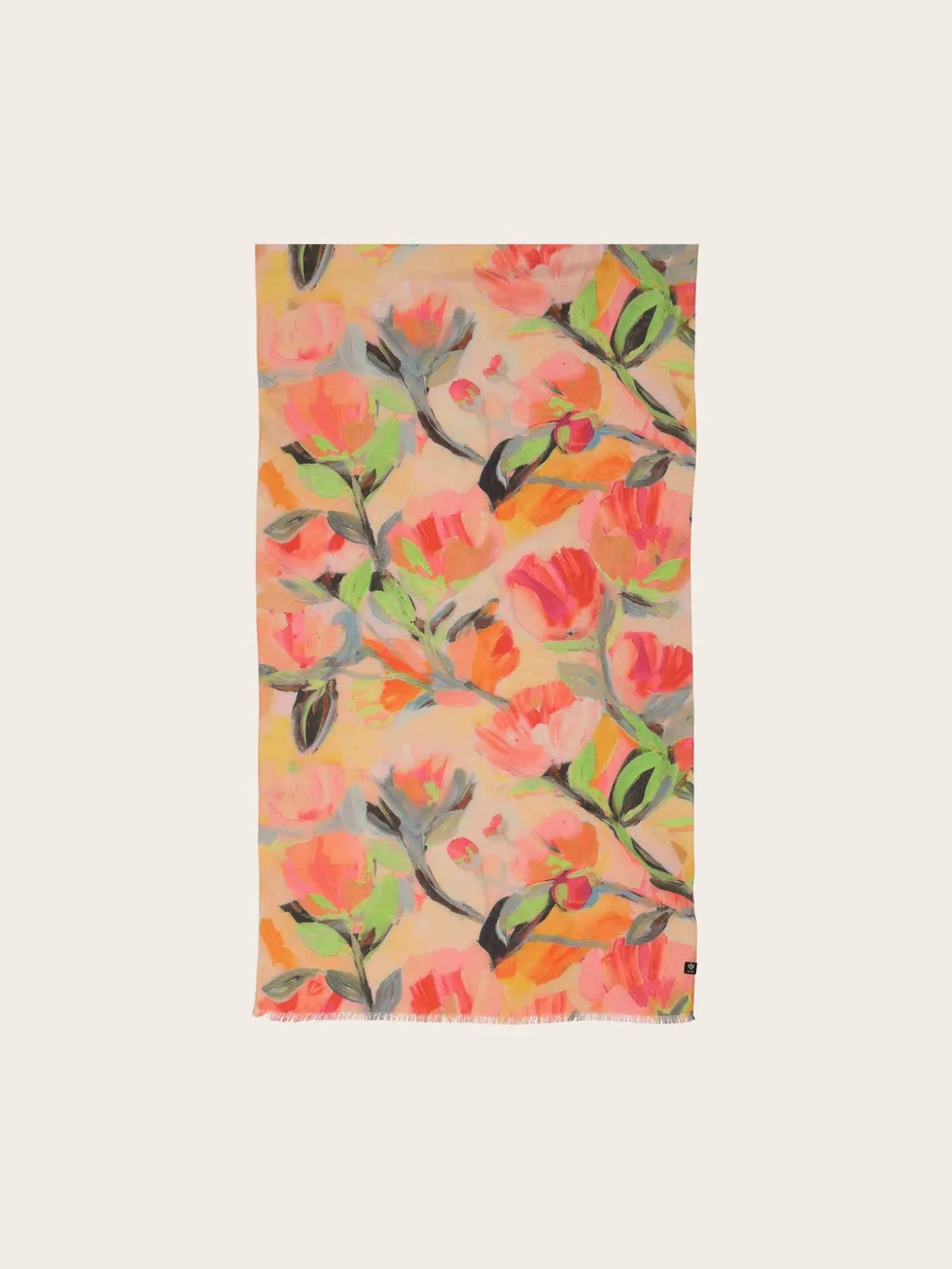 Sustainability Collection - Schal mit Blumen-Design aus Viskose
