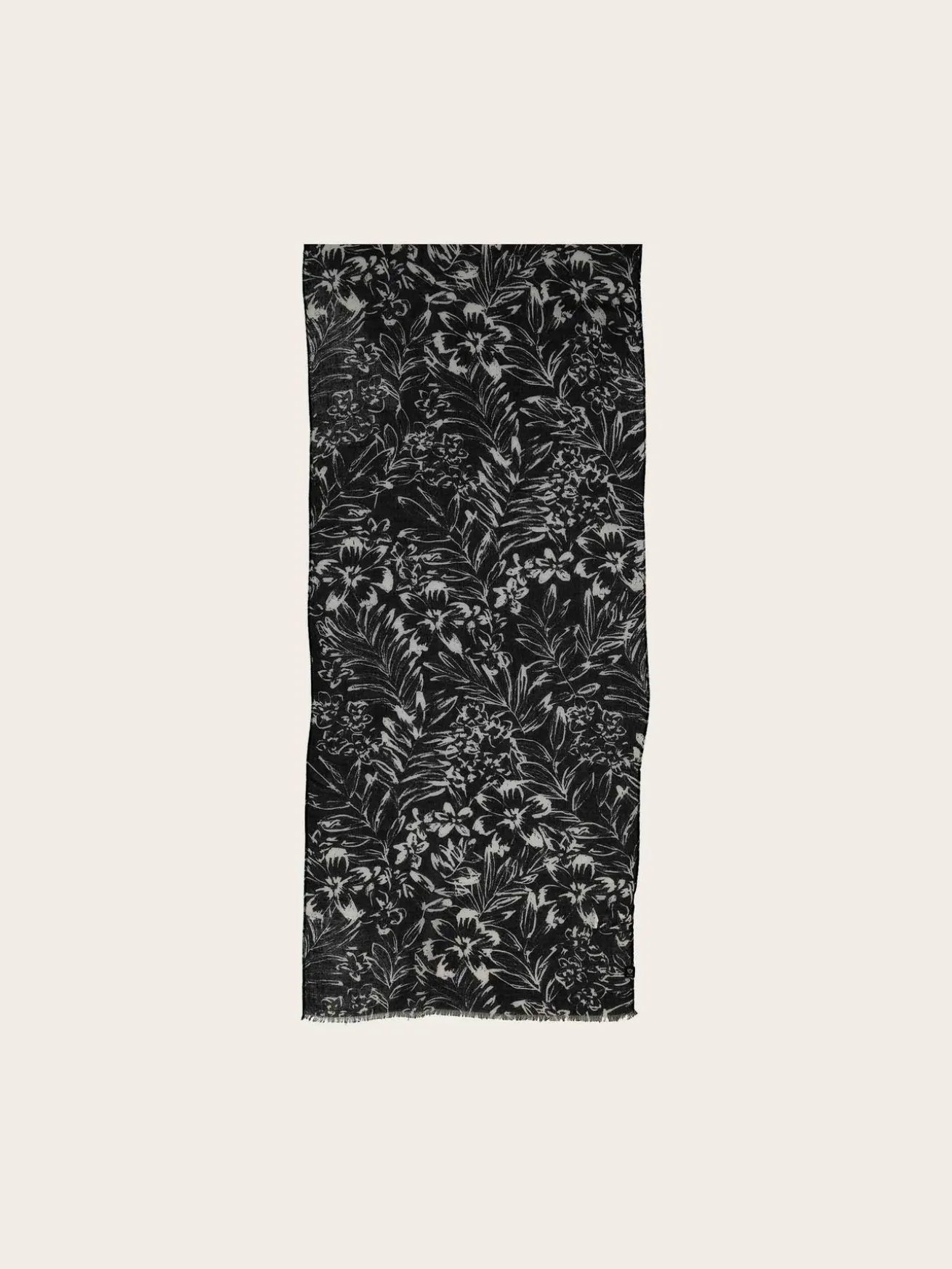 Sustainability Collection - Eleganter Schal mit tropischem Blumen-Design