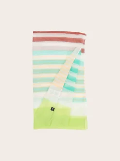 Sustainability Collection - Schal im bunten Streifen-Design