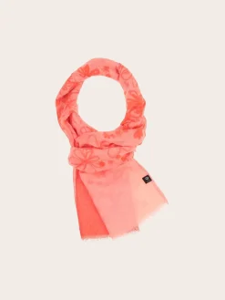 Sustainability Collection - Schal mit Blümchen-Design und Farbverlauf