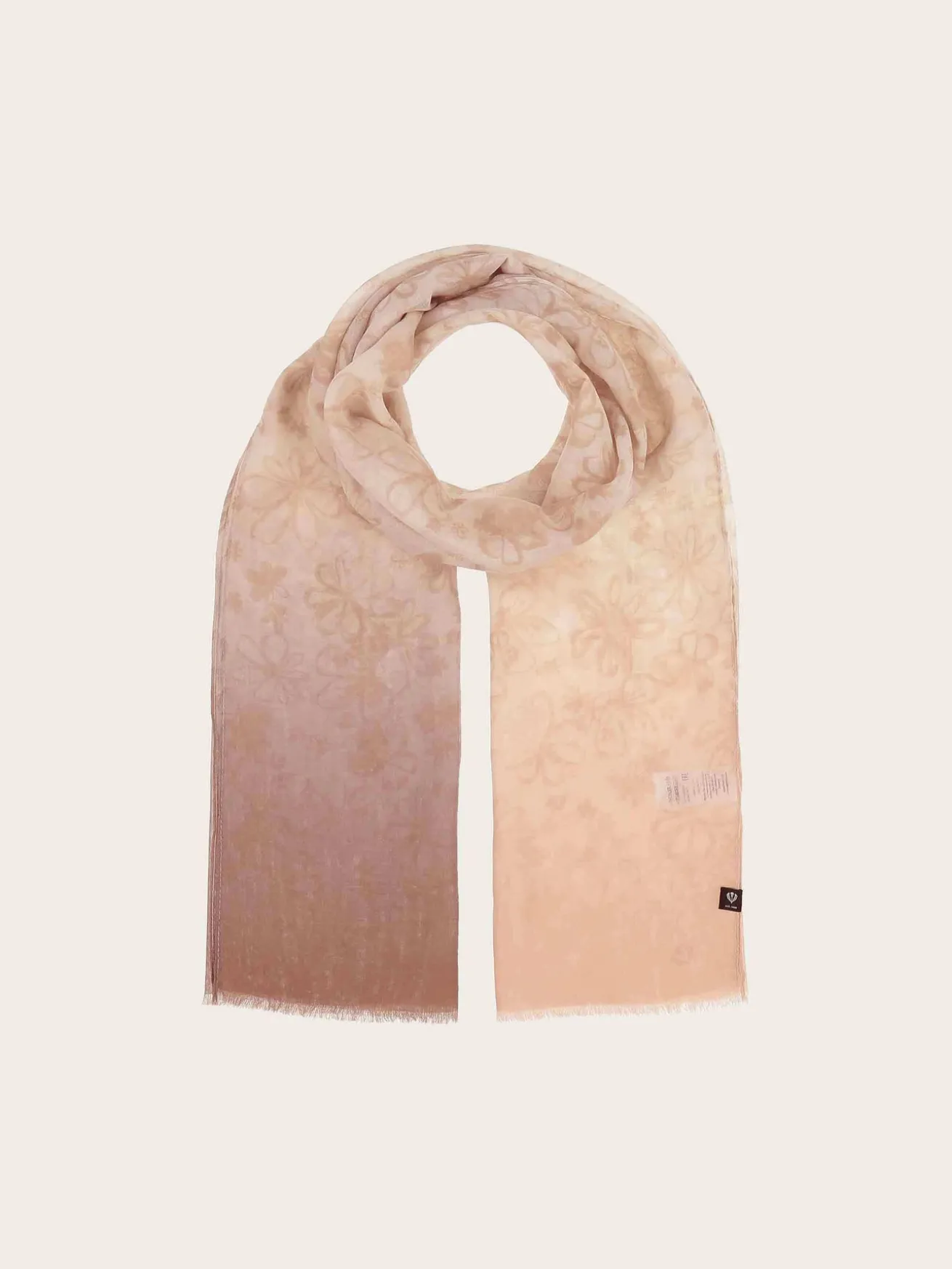 Sustainability Collection - Schal mit Blümchen-Design und Farbverlauf