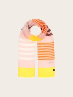 Sustainability Collection - Schal im bunten Streifen-Design