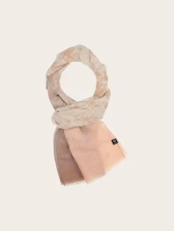Sustainability Collection - Schal mit Blümchen-Design und Farbverlauf