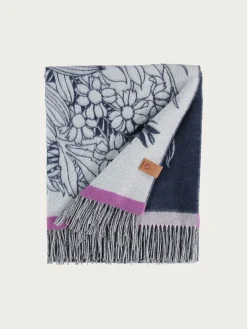 Sustainability Edition - Cashmink-Decke mit Blumen-Design - Made in Germany