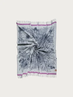 Sustainability Edition - Cashmink-Decke mit Blumen-Design - Made in Germany