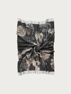 Sustainability Edition - Cashmink-Decke mit Blumenranken-Design - Made in Germany