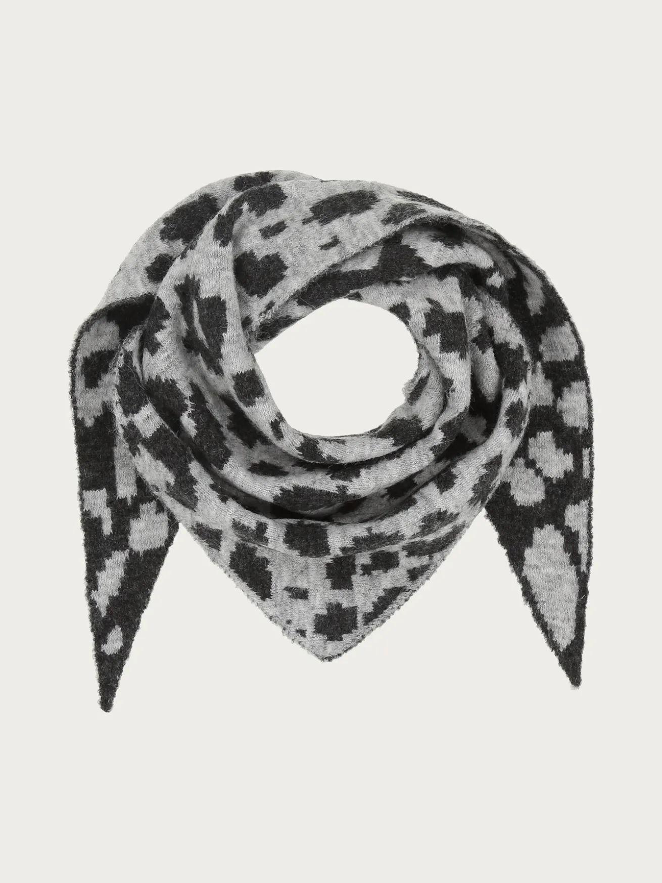 Sustainability Edition - Gestricktes Tuch mit Leo-Design