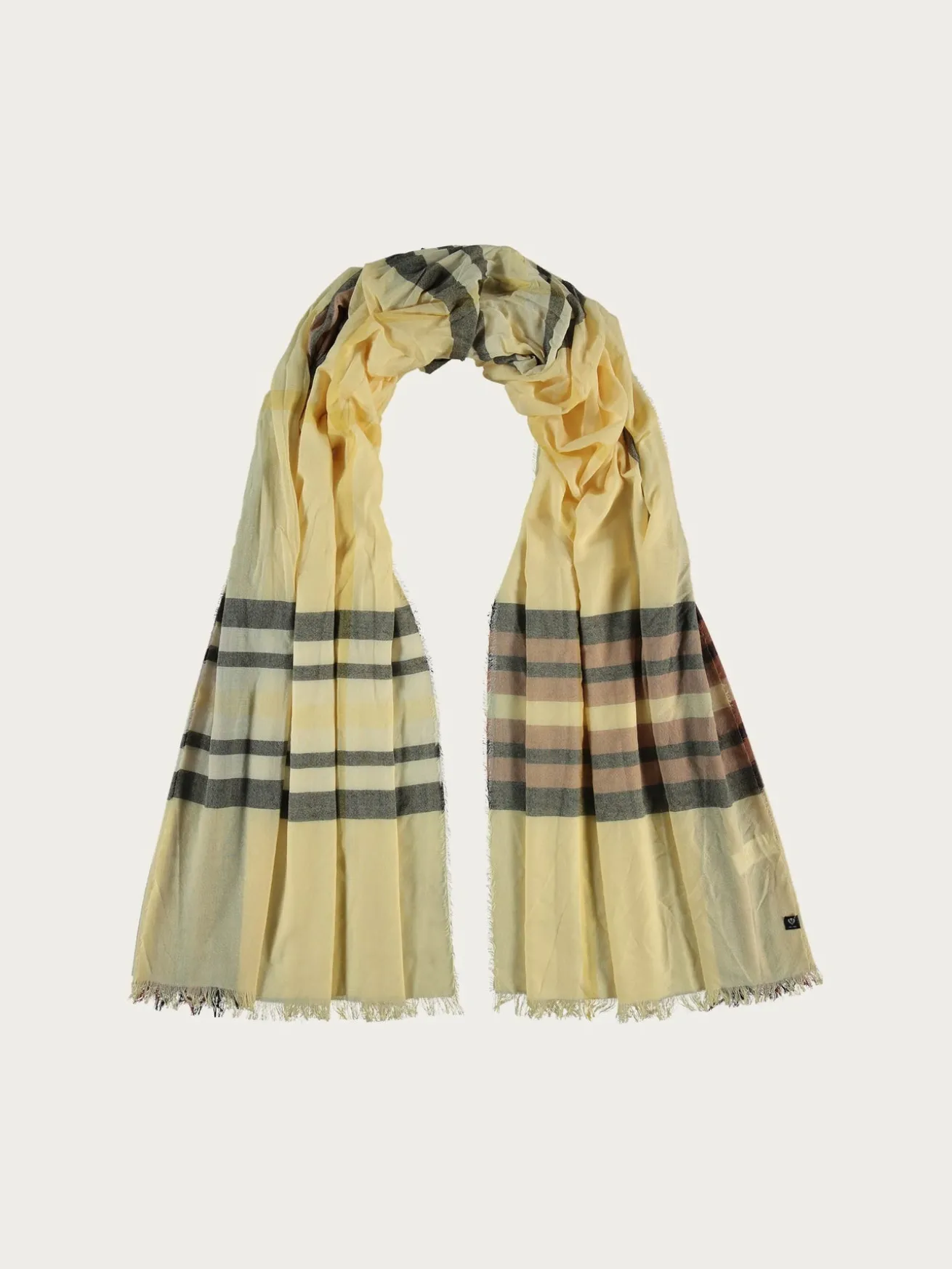 Sustainability Edition - Leichte Stola mit FRAAS Plaid Karo