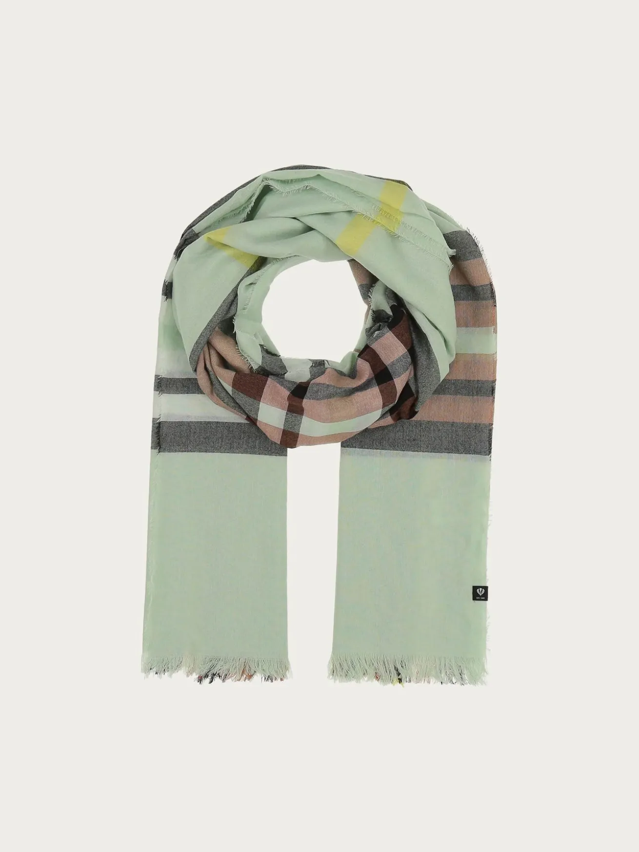 Sustainability Edition - Leichte Stola mit FRAAS Plaid Karo