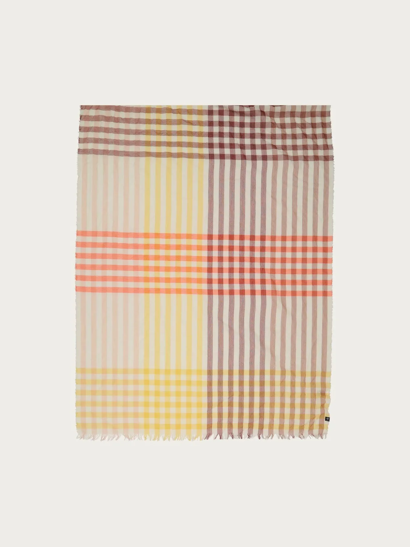 Sustainability Editon - Leichte Stola mit Karo-Design