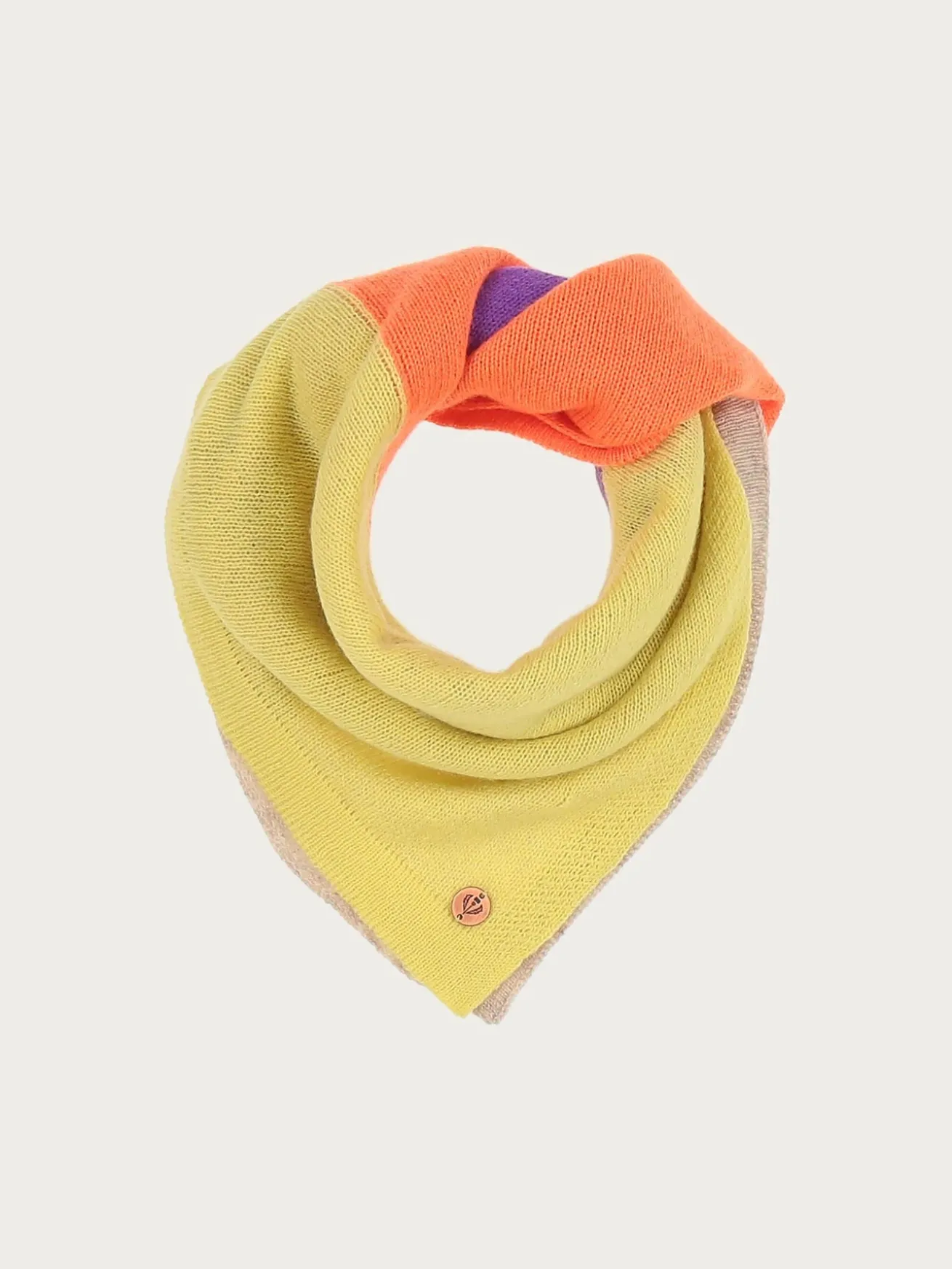 Tuch mit Block-Karos in Kaschmirmischung
