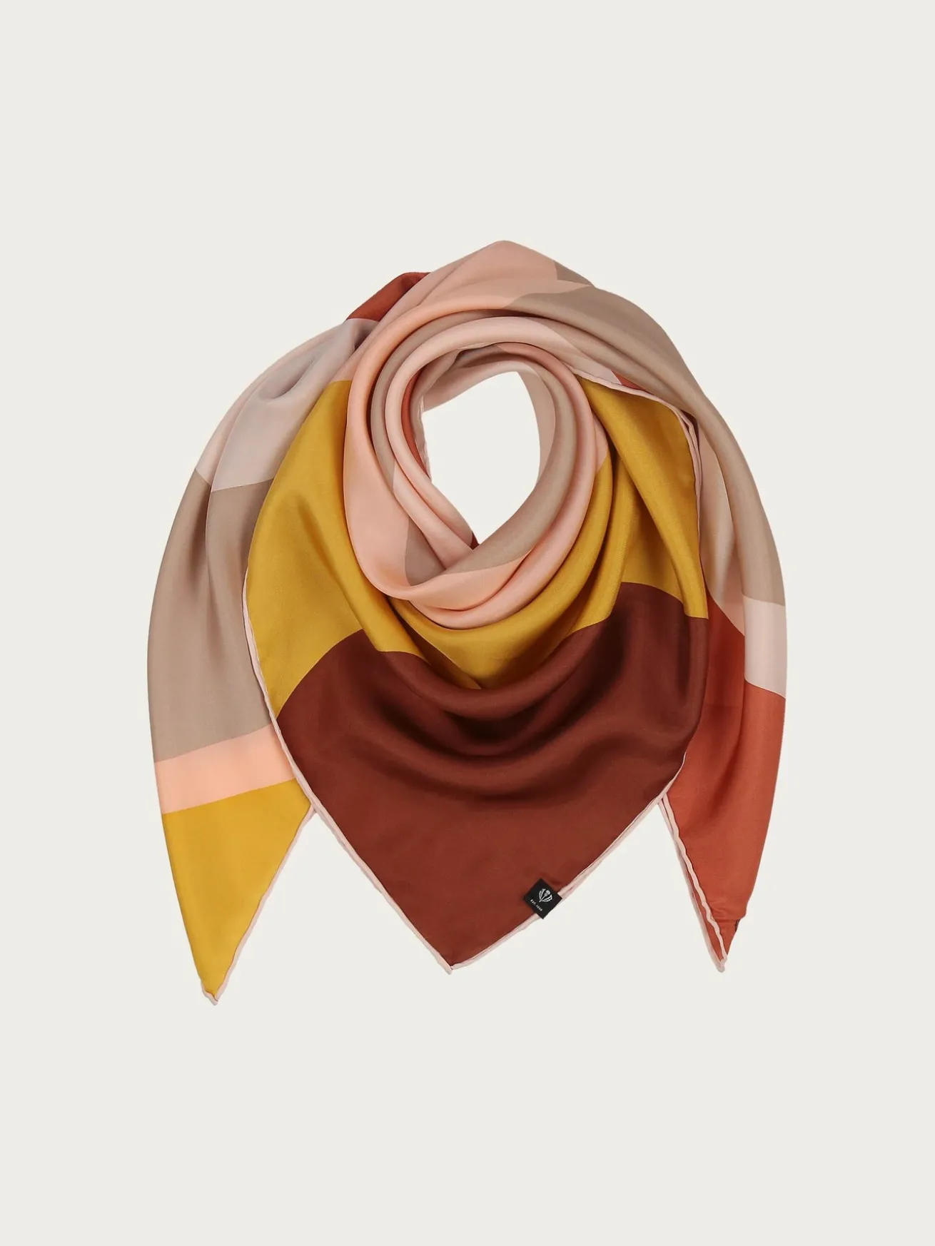 Tuch mit Wellen-Design aus reiner Seide