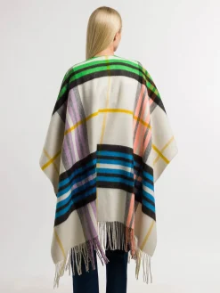 Wendbarer Poncho FRAAS Plaid Karo / Uni