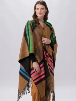 Wendbarer Poncho FRAAS Plaid Karo / Uni