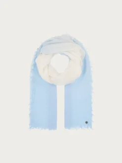 Wollschal im Ombré-Design