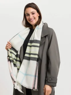 Zarte Stola mit FRAAS Plaid Karo aus reinem Kaschmir