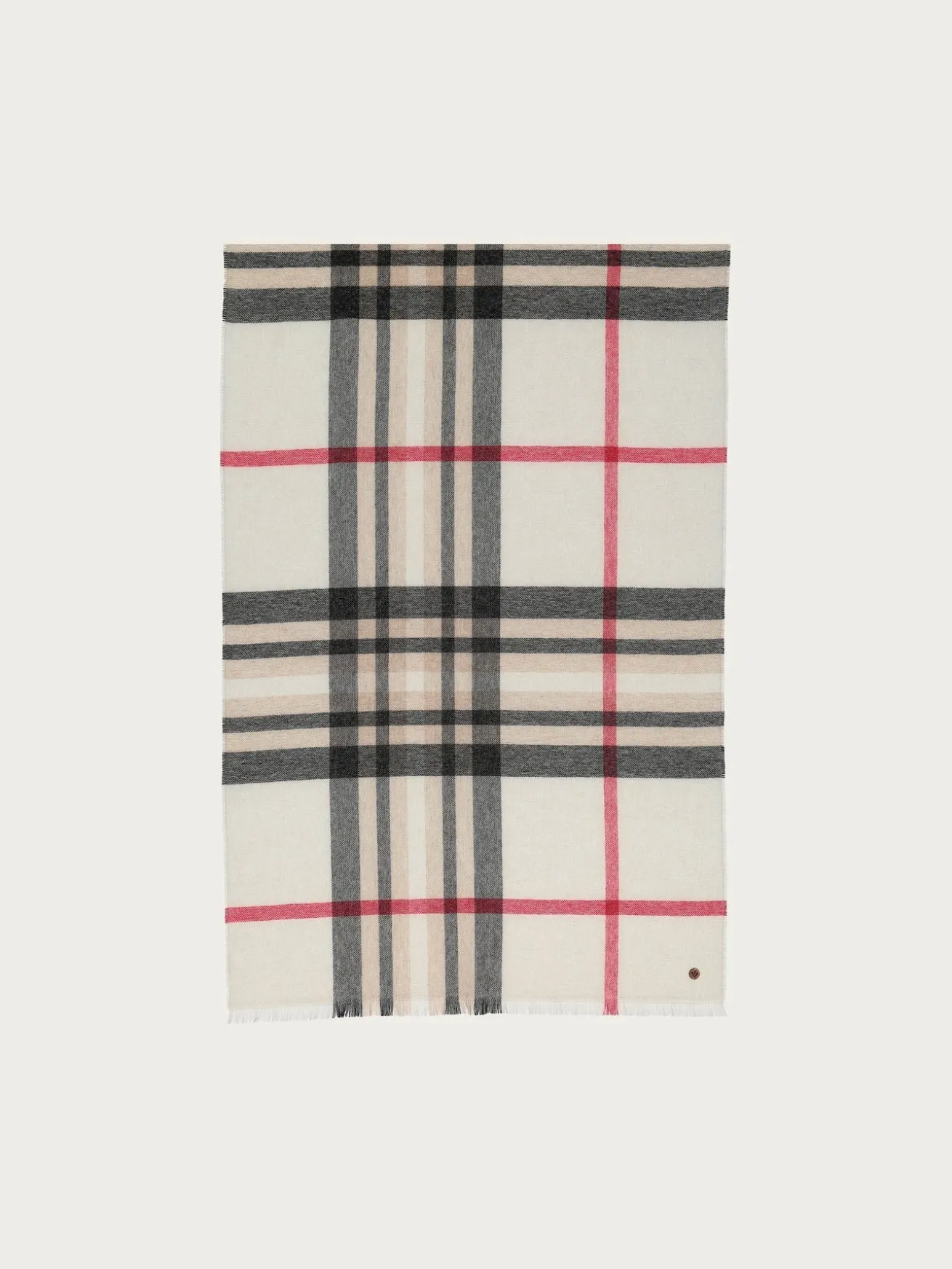 Zarte Stola mit FRAAS Plaid Karo aus reinem Kaschmir